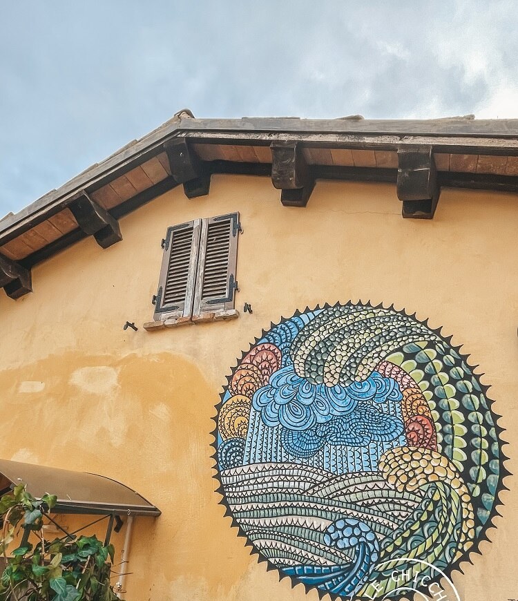 Murale dipinto sulle case di Braccano di Matelica 7